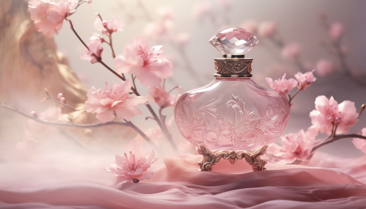 Goedkope Lief Schijn Winkel -Goedkope Lief Schijn Winkel vecteezy ai generated perfume bottle with some pink flowers and some 35757147